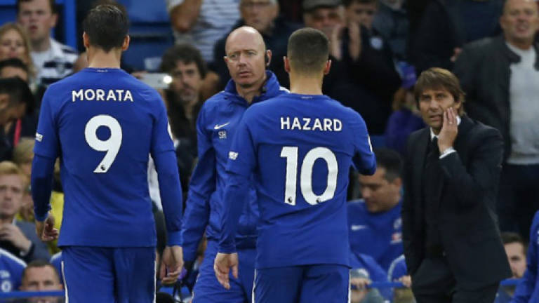 Chelsea manager Conte hopeful over Morata injury