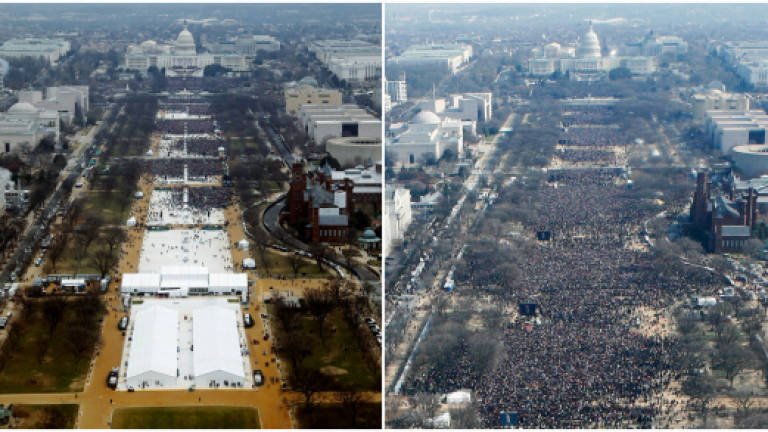 President: Media lying about crowd size