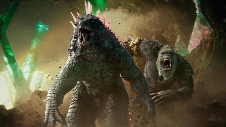 Godzilla and Kong work together to defeat Skar King. – PICS COURTESY OF WARNER BROS PICTURES