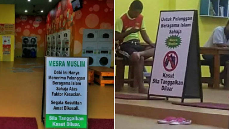 Prominent Malaysians outspoken in criticisms of Muslim-only laundrette
