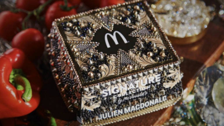 McDonald's UK unveils designer bejeweled burger box