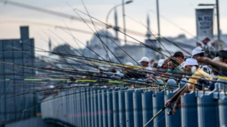 Istanbul anglers keep up tradition despite stocks alarm