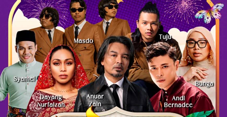 Performances by a seven-star lineup headlined by Anuar Zain, Dayang Nurfaizah and Andi Bernadee will make this a concert to remember.