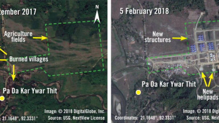 Myanmar erects security structures atop burned Rohingya land: Amnesty