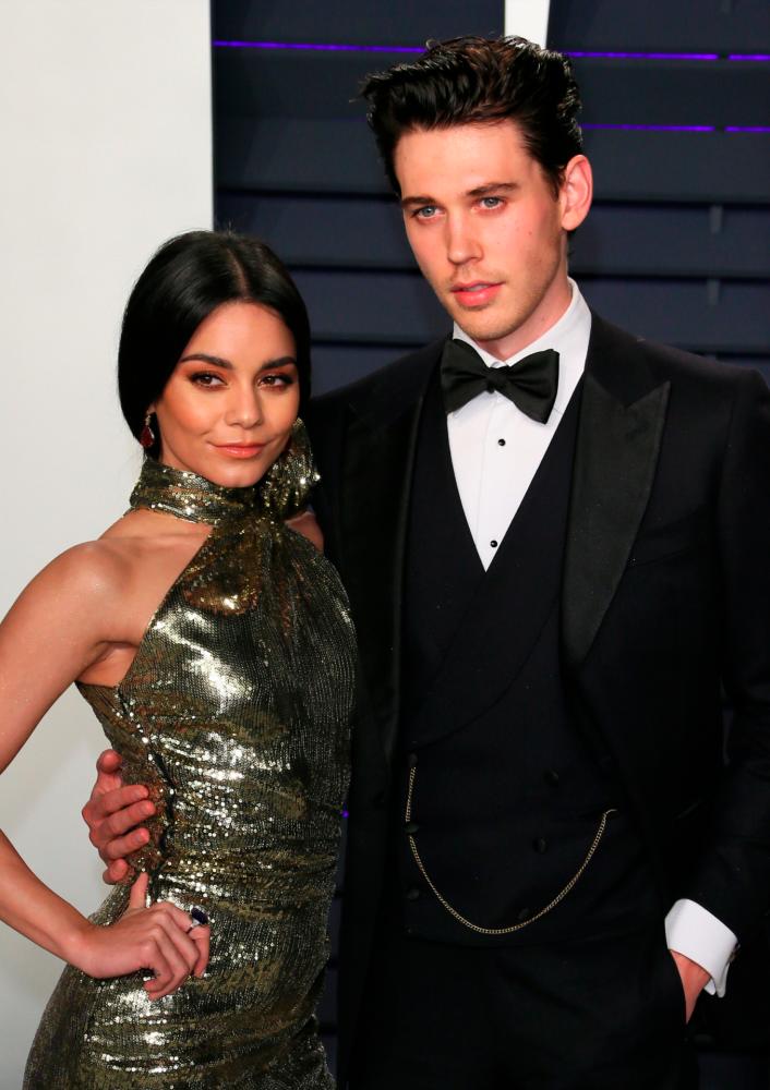 US actress Vanessa Hudgens and US actor Austin Butler attend the 2019 Vanity Fair Oscar Party on February 24, 2019. © Jean-Baptiste LACROIX / AF