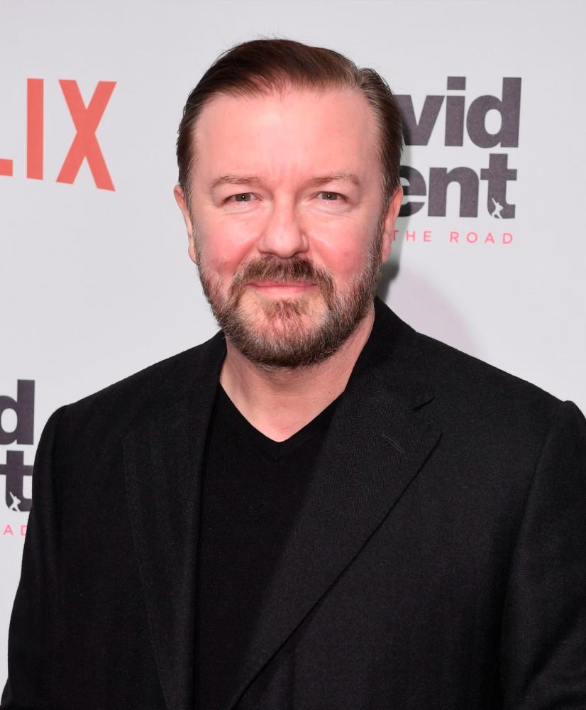 British comic, writer and director Ricky Gervais © Angela Weiss / AFP