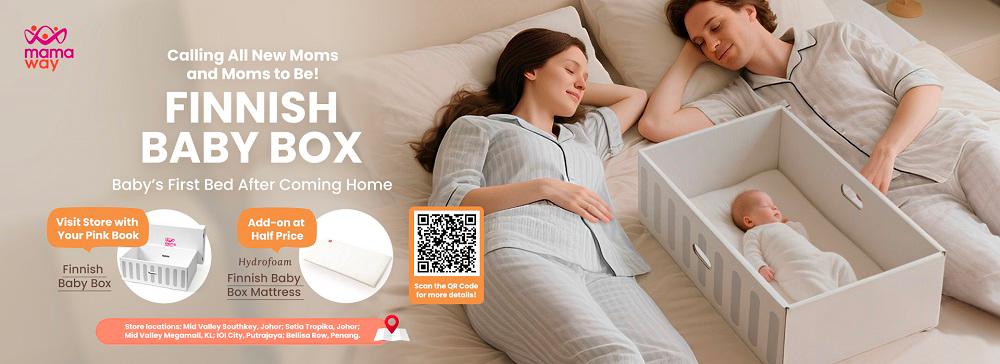Mamaway Malaysia is giving away free Finnish Baby Boxes to expecting and new mothers, which can be redeemed at any Mamaway outlet — with a presentation of the official government-issued ‘Buku Pink’ maternity record book.