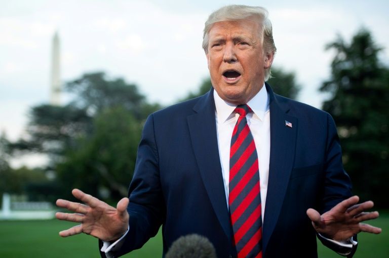 US President Donald Trump, pictured speaking to the media on September 12, 2019, has repeatedly indicated he is ready to meet with Iranian President Hassan Rouhani. — AFP