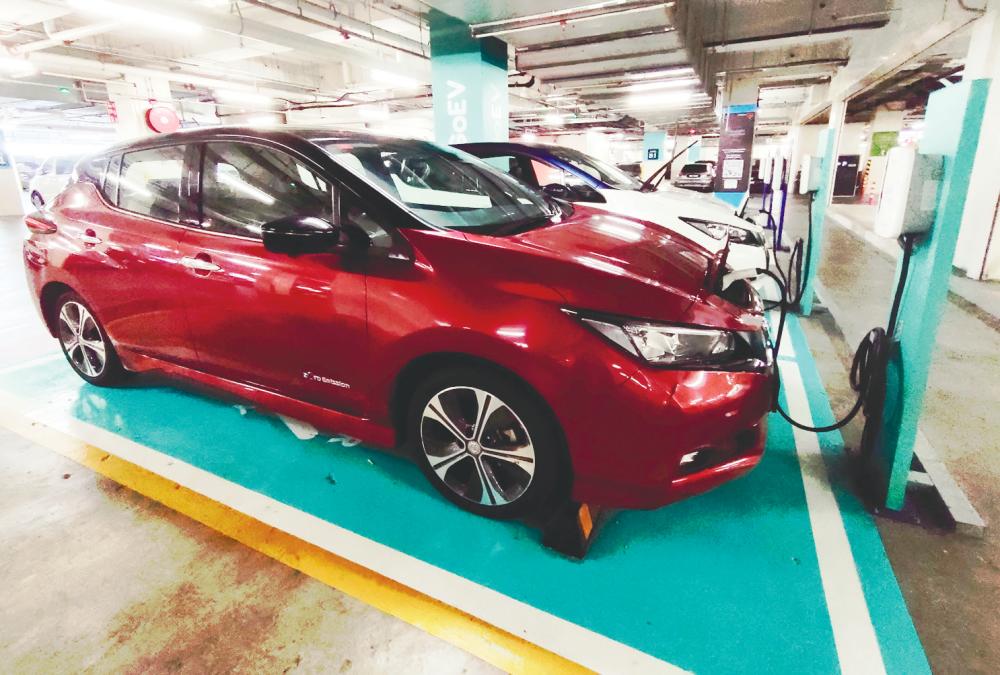 Although electric cars do not discharge polluting fumes into the air, they require the use of conventional fuel to manufacture and power up. – HAFIZ SOHAIMI/THESUN