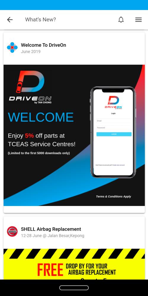 $!Aplikasi servis kenderaan ‘DriveOn by Tan Chong’ untuk pemilik Nissan, Renault, Infiniti