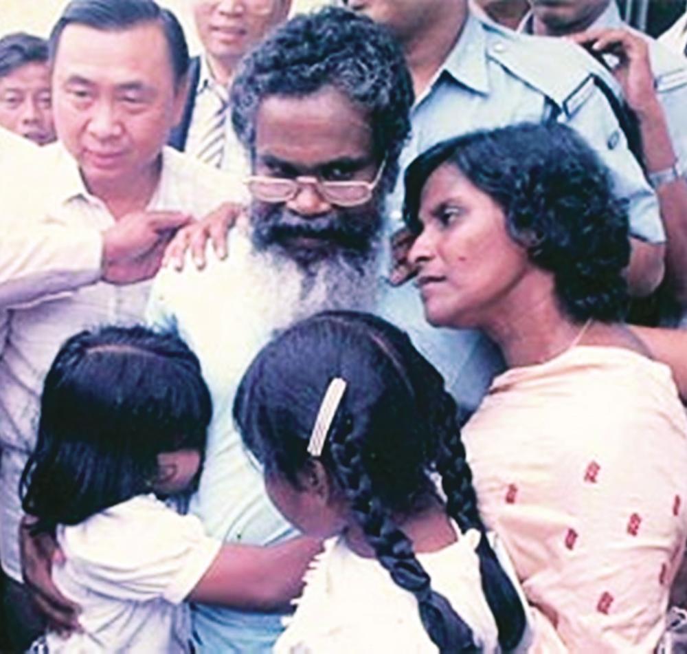 The late Patto, detained under the ISA, was incarcerated at Perak’s Kamuning Detention Camp in 1987. – Picture courtesy of Kasthuriraani Patto