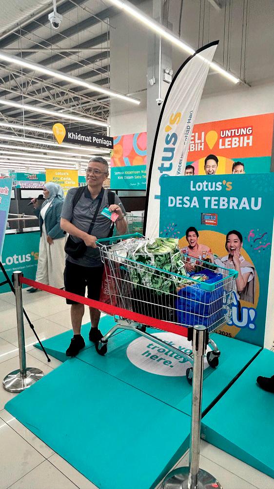 $!Timbang, Pastu Menang: The first 50 customers who spend RM80 in a single receipt will receive RM10 worth of Lotus’s own brand products. (8am–10am daily, 50 winners per day)