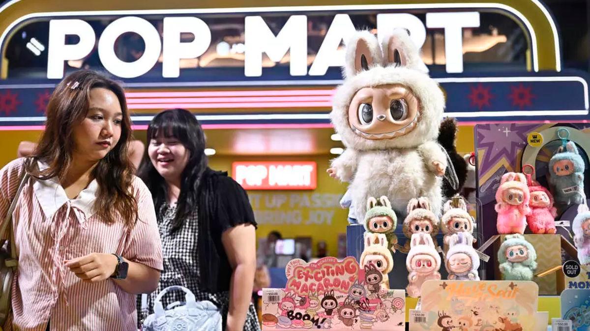 Labubus have been endorsed by celebrities such as Rihanna and Dua Lipa, and fans have queued overnight outside stores hoping to snag one © Lillian SUWANRUMPHA / AFP