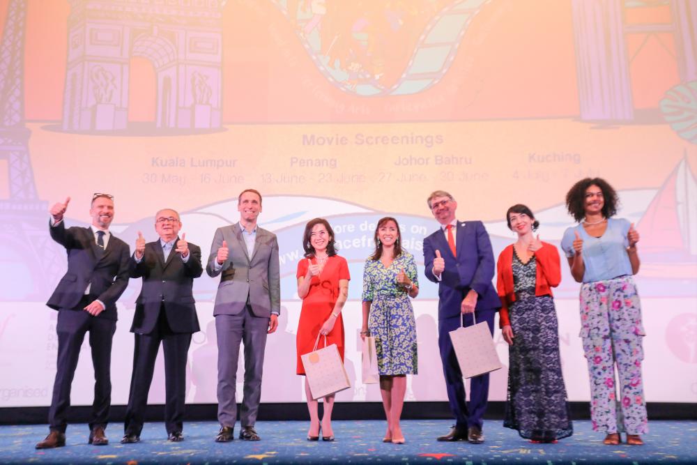 Organisers and sponsors at the Le French Festival opening ceremony. – PIC BY AMIRUL SHAFIQ/THESUN