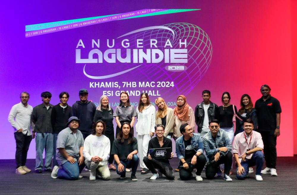 The finalists of the Anugerah Lagu Indie 2023. – PICS BY AMIRUL SYAFIQ /THESUN