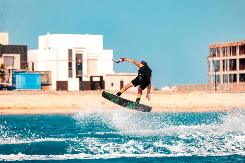 $!Visitors can try flyboarding at the beautiful Red Sea.