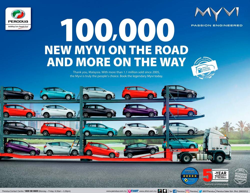 Over 100,000 3rd-gen Myvis on the road now