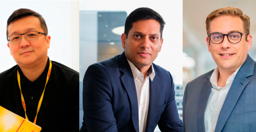 From L to R: Christopher Lim, Praveen Gregory, and Bjoern Schoon will assume their new appointments effective 1 August 2025