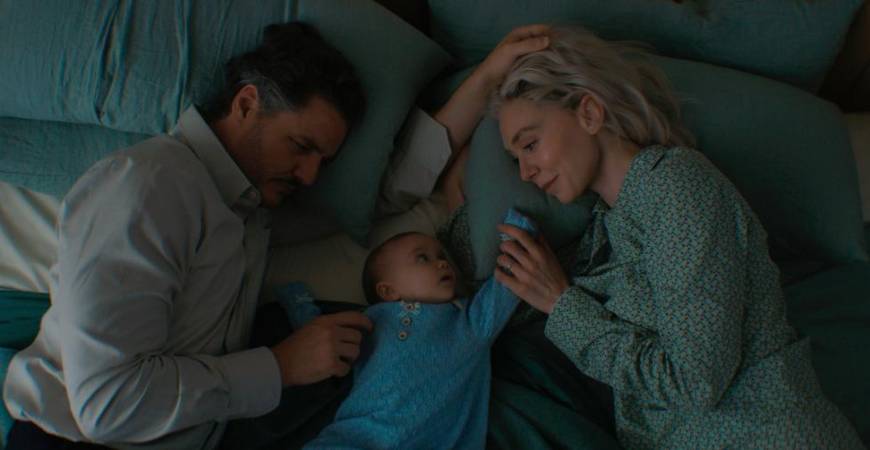 (From left) Reed (Pascal), Franklin (Scott) and Sue (Kirby) share a quiet moment amid the chaos. - PR