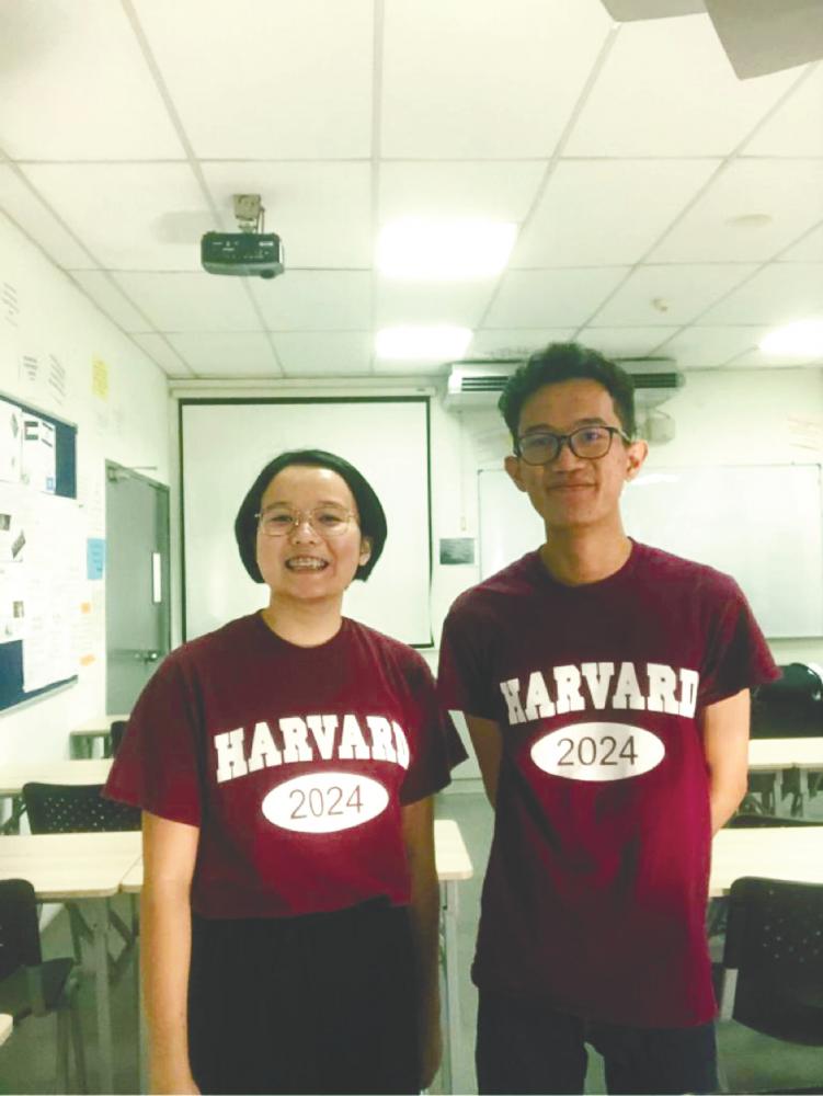 Zad Chin (left) and Aqil Azmi are the latest Malaysians to join the premier Harvard College. – Courtesy of Zad Chin