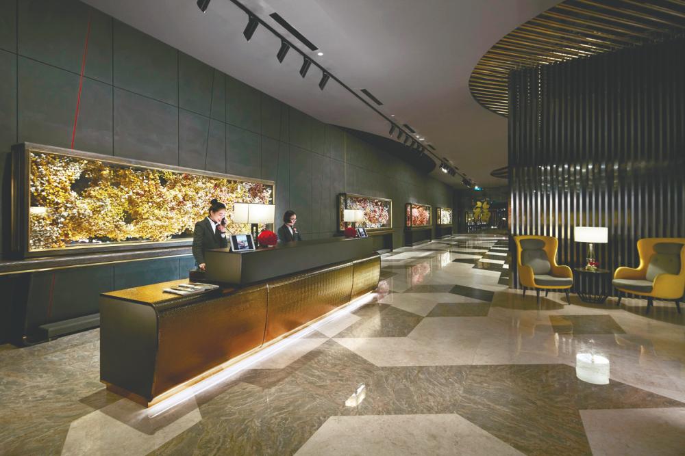 The lobby at Crockfords Resorts World Genting