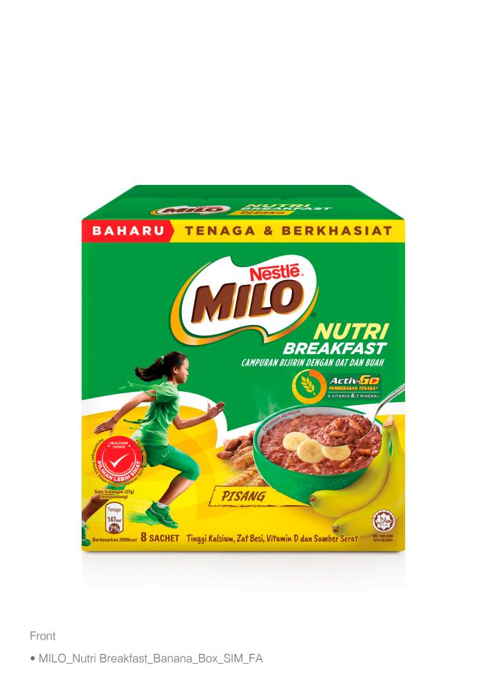 Milo Nutri Breakfast is available in two variants.