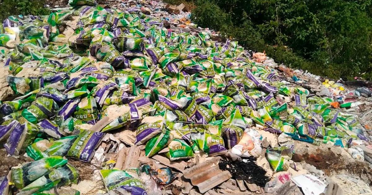 Rice disposed at dumpsite riles padi farmers