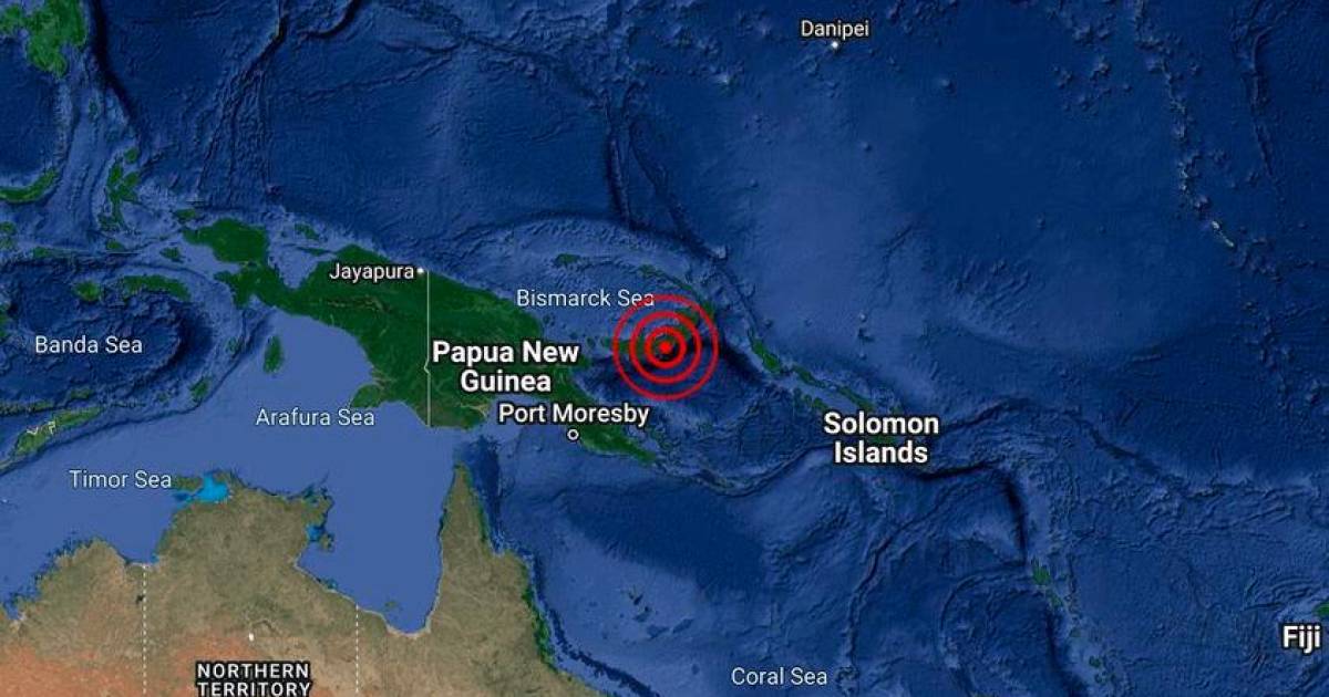 A strong earthquake hits Papua New Guinea