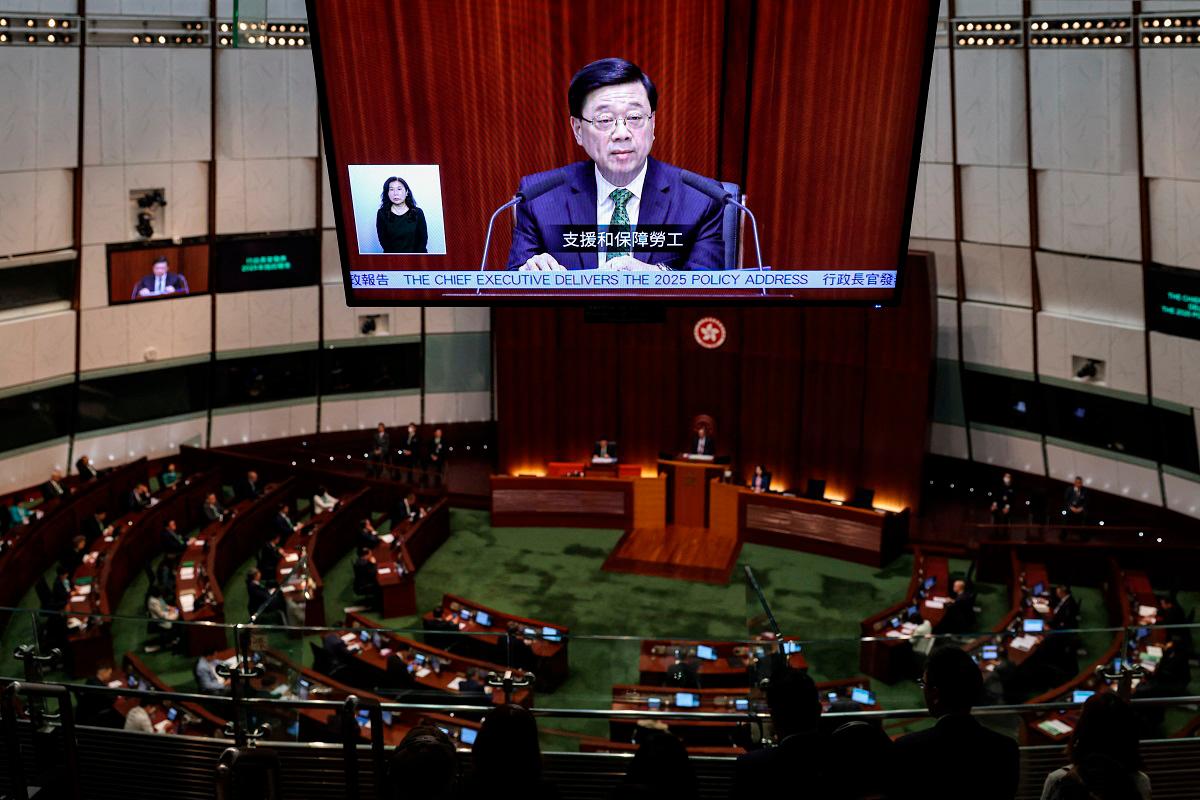 Hong Kong leader pledges economic boost with gold market and housing