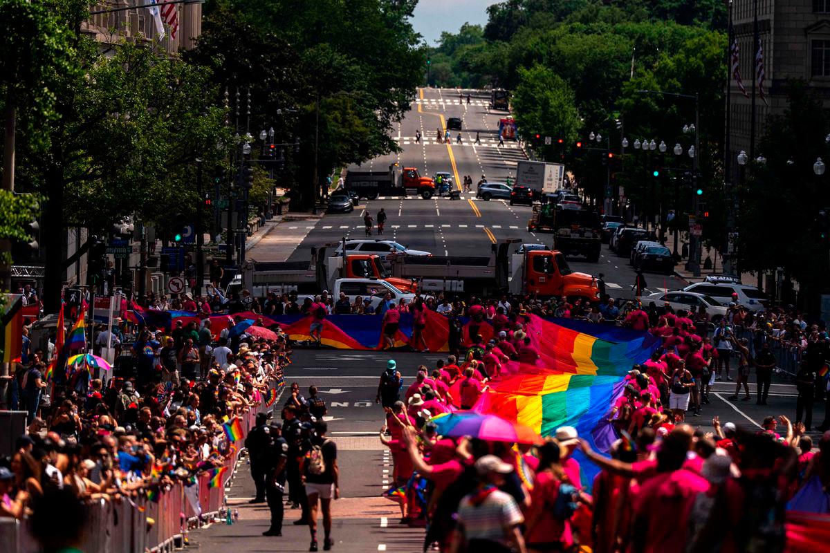 WorldPride March in Washington thumbs nose at Trump