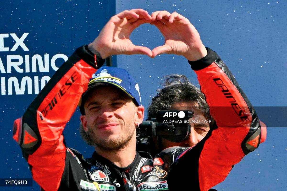 Marc Marquez wins San Marino MotoGP with Messi-inspired celebration