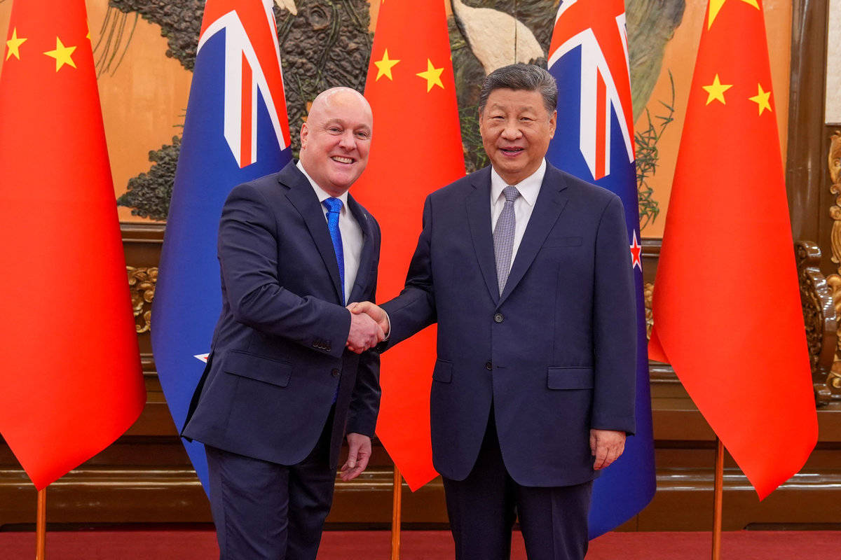 Leaders of China, New Zealand discuss trade, Pacific security