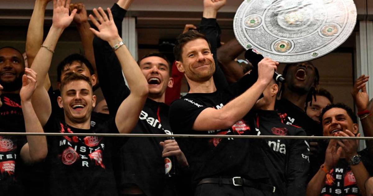 Bayer Leverkusen gewinnt zum ersten Mal die Deutsche Fußballliga der Männer