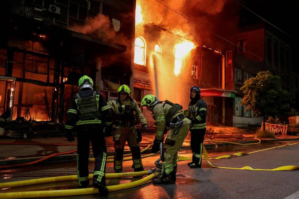 Intense Russian air attack on Ukraine’s capital kills four
