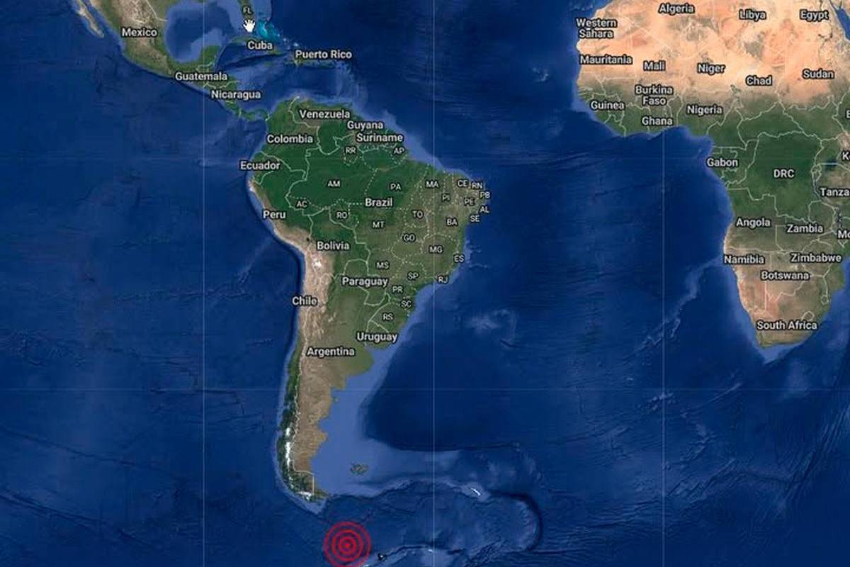 Earthquake of magnitude 7.5 hits Drake Passage off South America