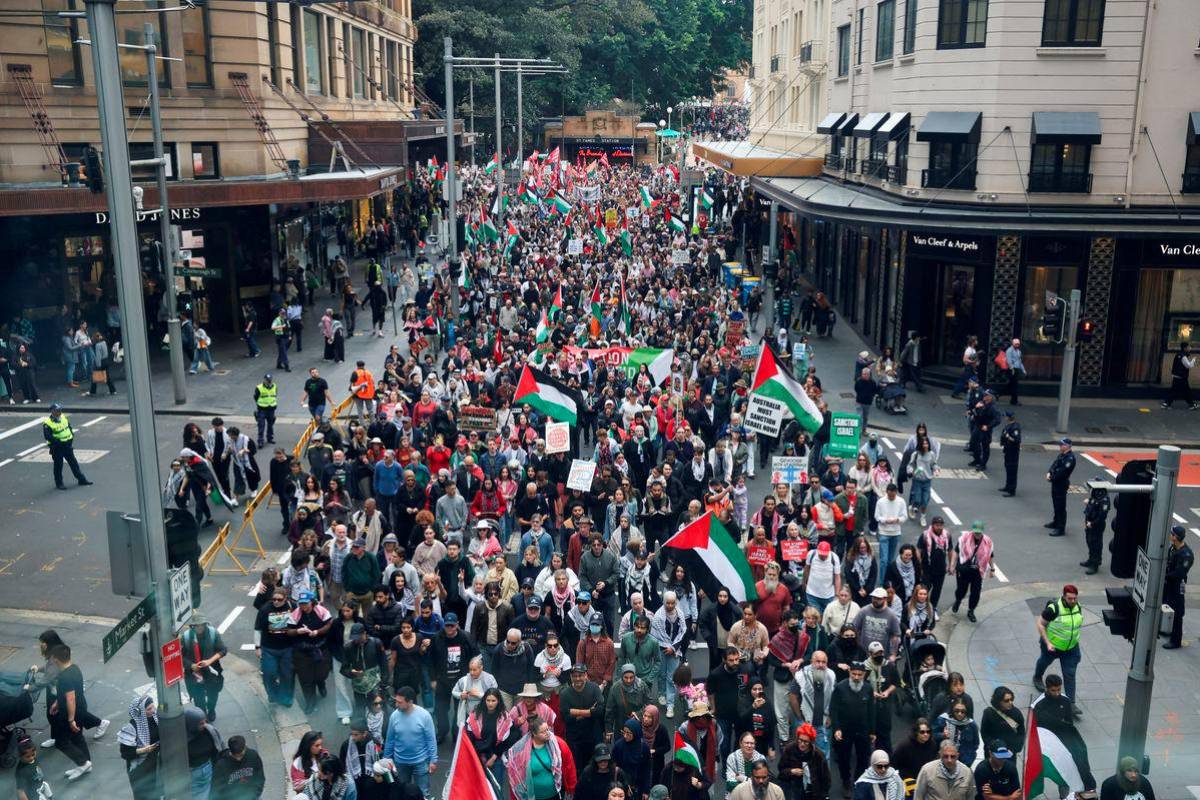 Widespread protests held in Australia to support Palestinians