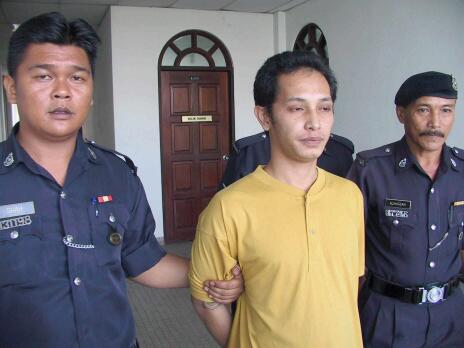 Jamaluddin Saripudin (C), then aged 26 was sentenced two months later to 20 years imprisonment and 24 strokes of the rotan for raping Haserawati. In 2009, he was sentenced to death for killing her.