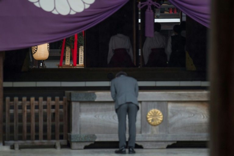 The Yasukuni war shrine honours 2.5 million war dead but also World War II criminals. — AFP