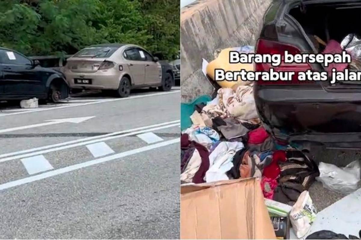 Several abandoned cars left on Cyberjaya road, sparking safety concerns