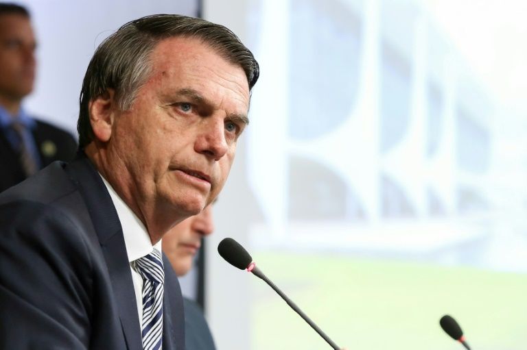 Brazil’s new President Jair Bolsonaro held his first cabinet meeting Thursday. — AFP