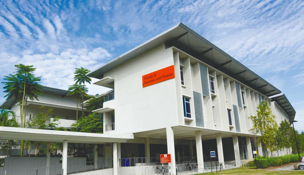 The Faculty of Business and Finance at the Kampar Campus.