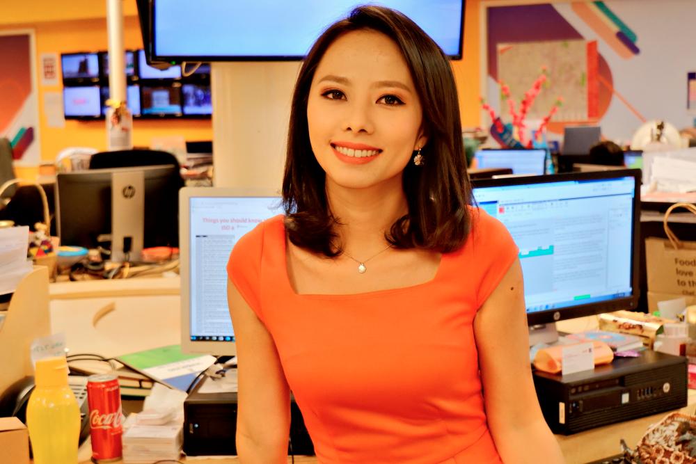 Ng said it takes the efforts of a whole team to stay on top of the news. – COURTESY OF CYNTHIA NG