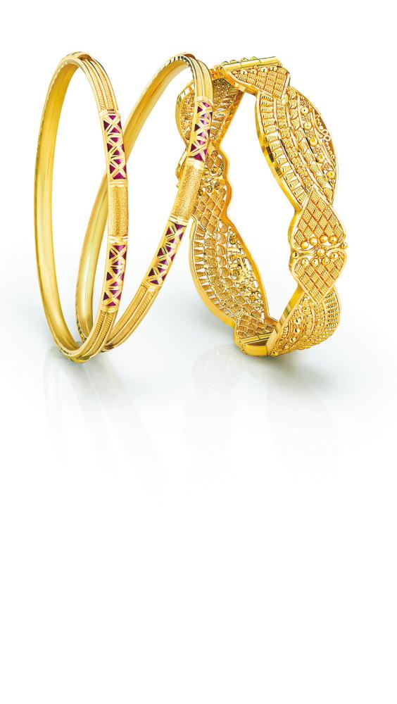 $!A set of charming bangles from the Bombay Collection. – POH KONG