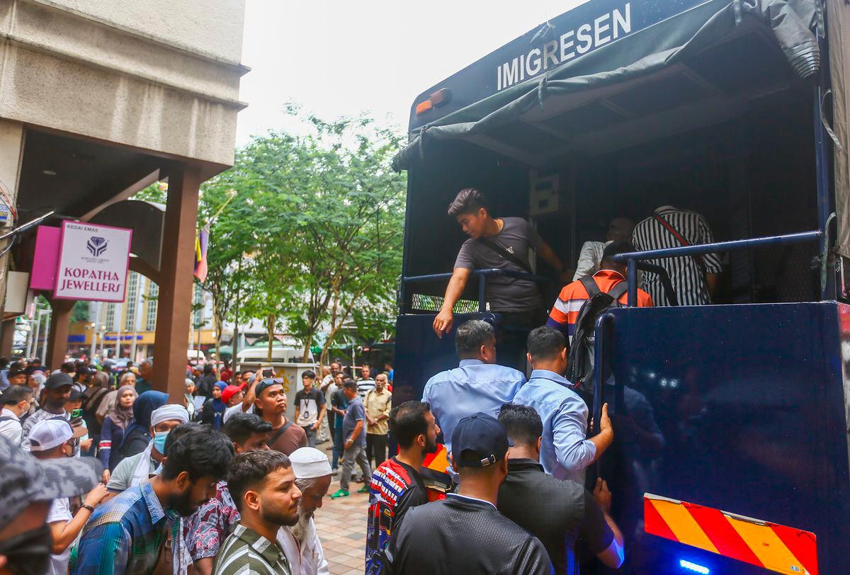 Basri said the operation was part of the department’s approach to educate the public to only hire approved foreign workers who possess valid work passes. – ADAM AMIR HAMZAH/THESUN