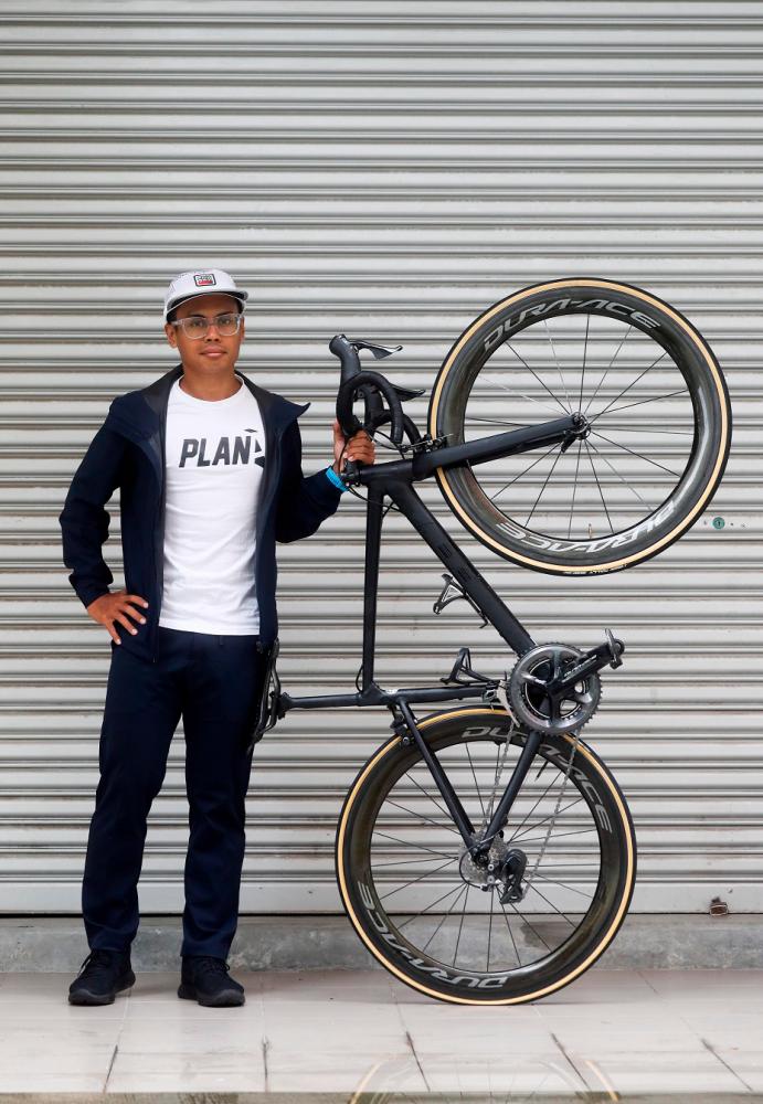 Fazlan set up his cycling gear shop Plan A four years ago. – ASYRAF RASID/THESUN