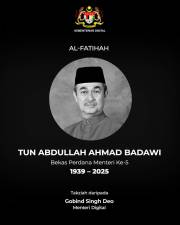 Cabinet Ministers pay tribute to Tun Abdullah’s enduring contribution to the country