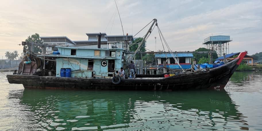 Filepix of a detained Vietnamese trawler. — Marine police