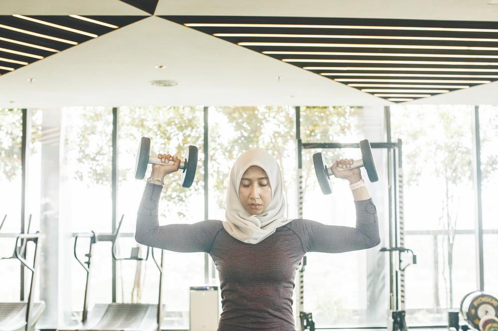 During the month of Ramadan, she modifies her training to focus on maintaining her current fitness level. – Courtesy of Ain Ramli $!During the month of Ramadan, she modifies her training to focus on maintaining her current fitness level. – Courtesy of Ain Ramli