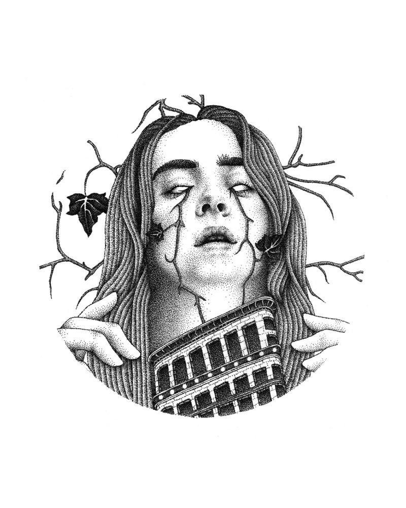 $!Ummu’s stippling art is inspired by the dark side of life and influenced by her thoughts and emotions. – Courtesy of Ummu Jazmin