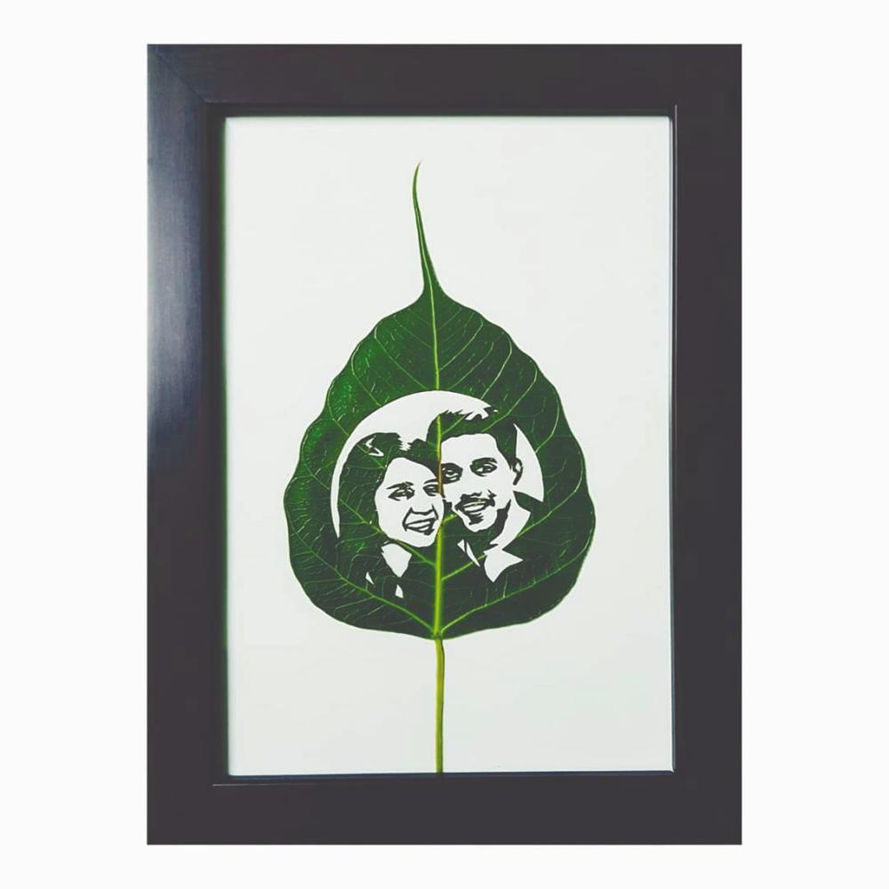 One of TPeepal Handicraft’s leaf art designs. – Courtesy of Thirumaaran Arasu $!One of TPeepal Handicraft’s leaf art designs. – Courtesy of Thirumaaran Arasu